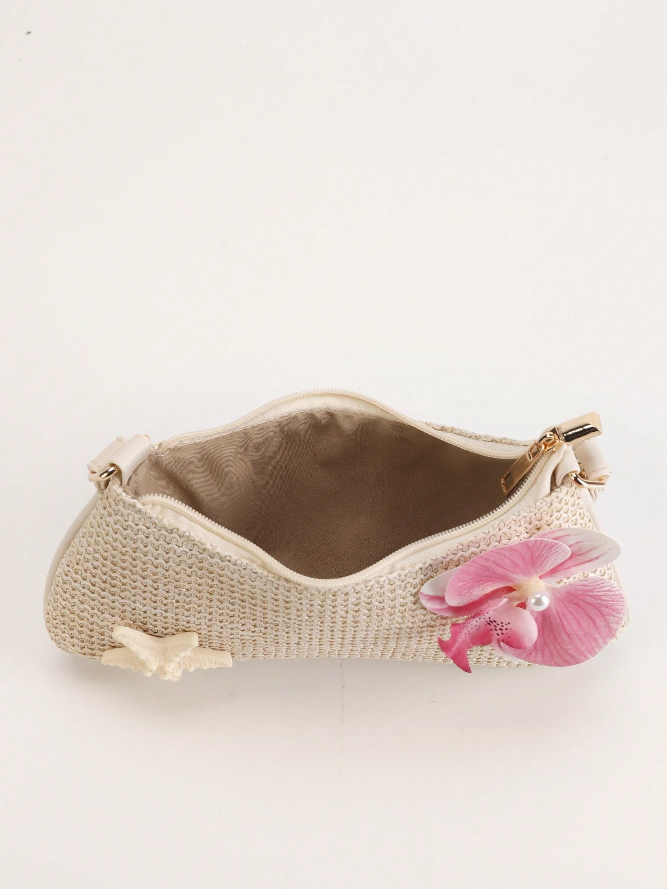 CoreRevo Crocheted Beach Handbags And Accessories, Stylish Personalized Beach Resort Style Shell Lace Lady Messenger Bag - Image 5