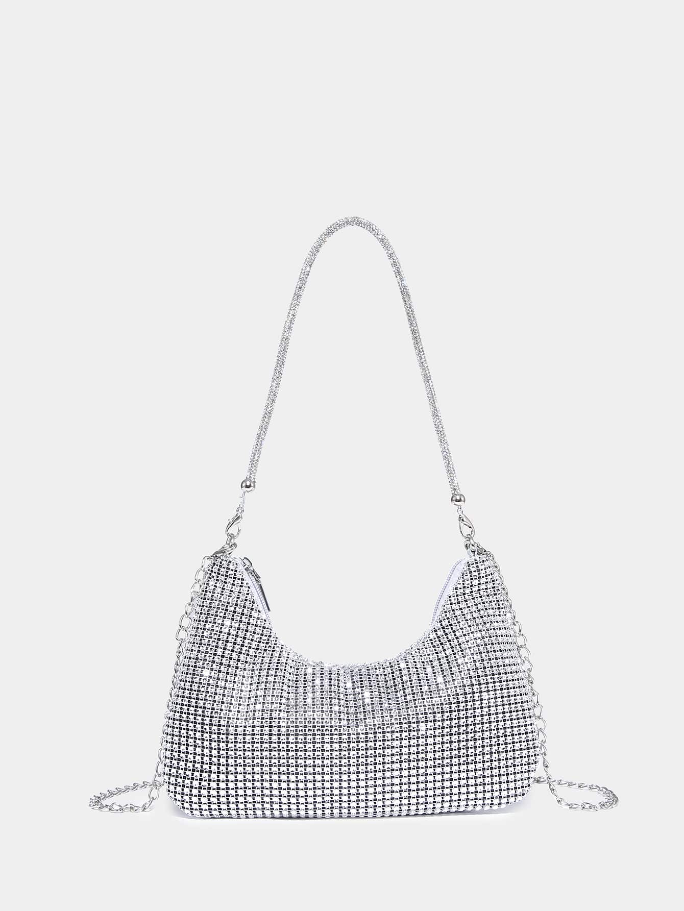 CoreRevo Women's Rhinestone Clutch Purses Wedding Shiny Evening Bags Glitter Shoulder Bag Party Prom Hobo Handbag - Image 5