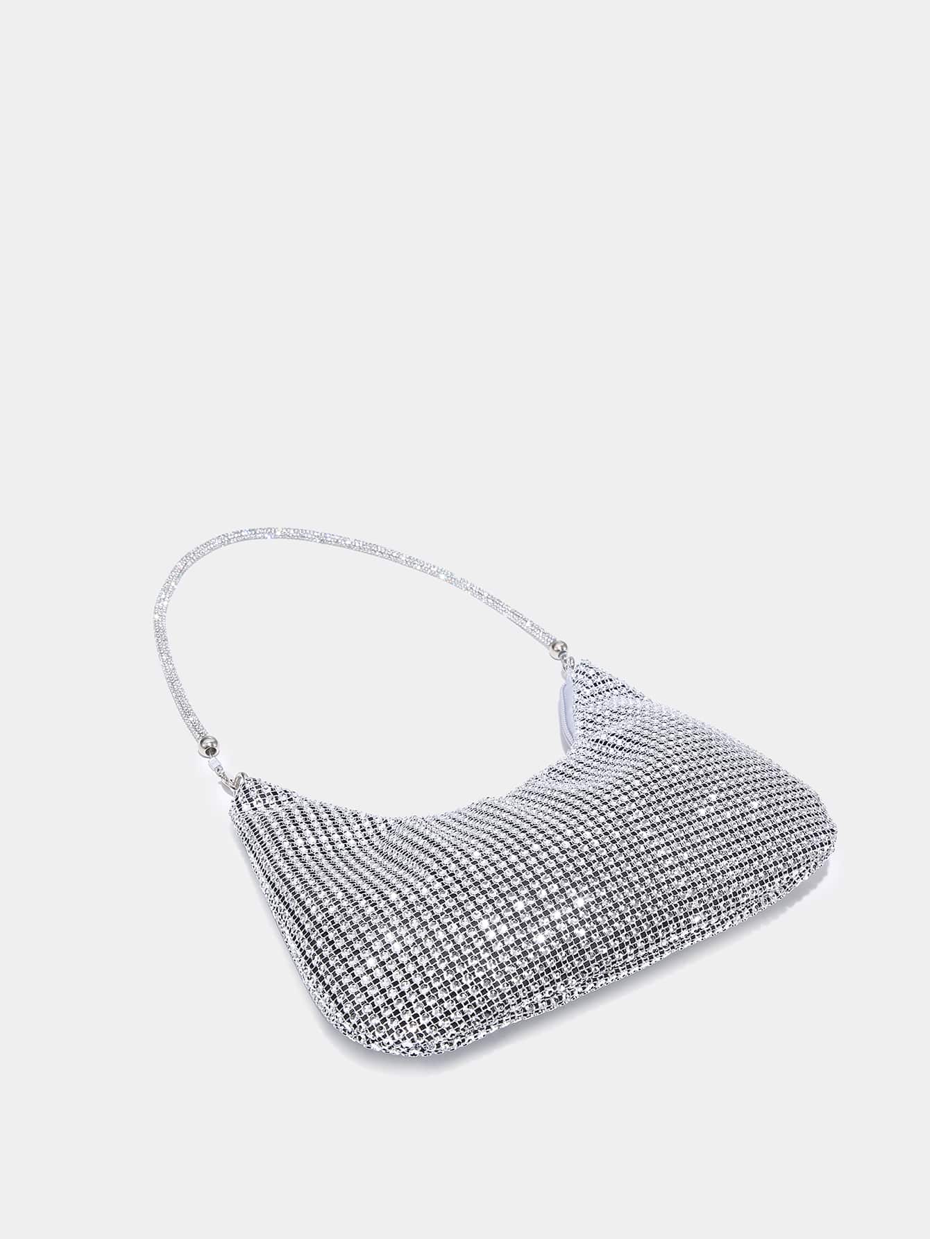 CoreRevo Women's Rhinestone Clutch Purses Wedding Shiny Evening Bags Glitter Shoulder Bag Party Prom Hobo Handbag - Image 3