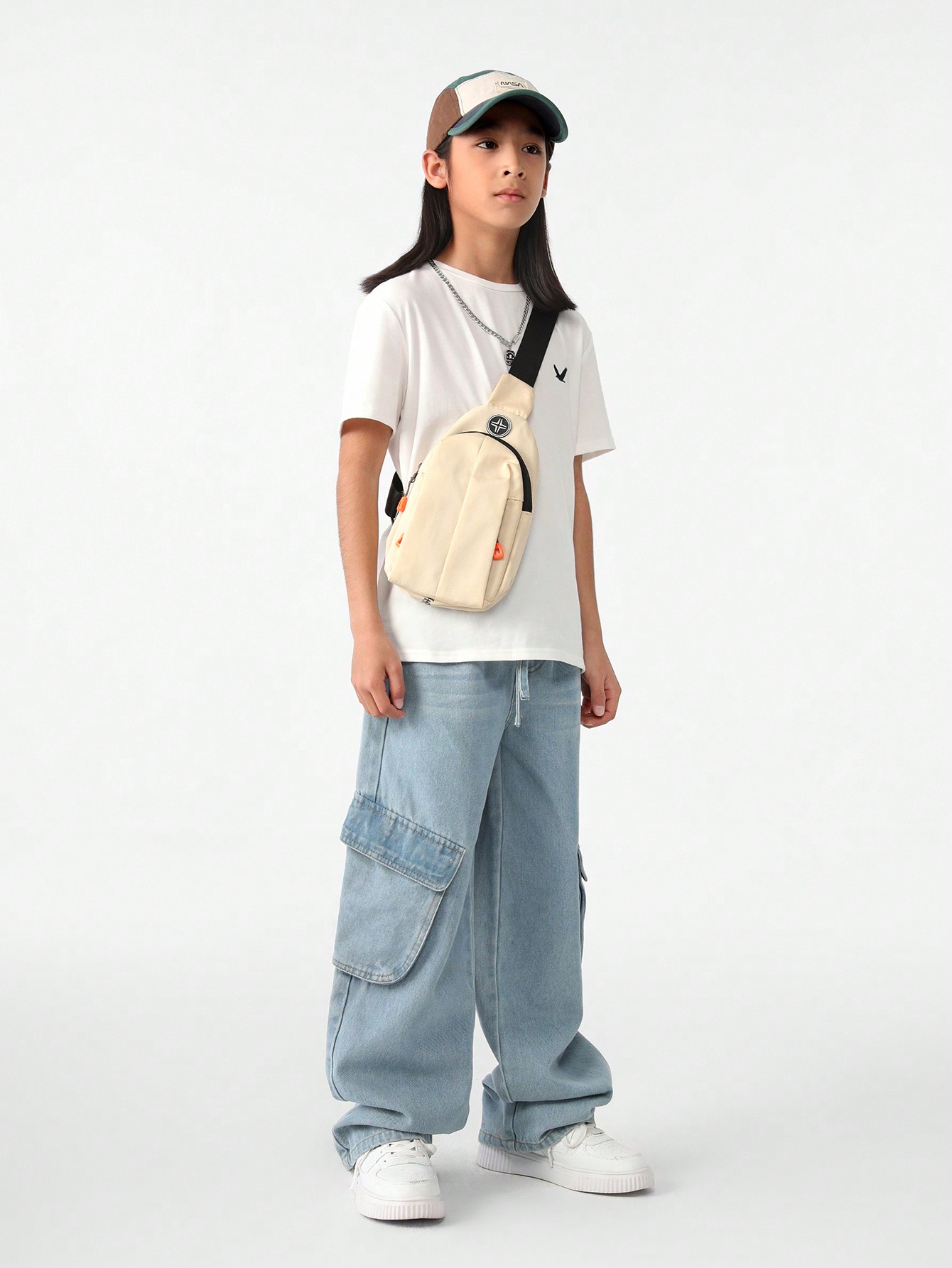 CoreRevo Boys Jeans Baggy Vintage Straight Leg Denim Cargo Pants with Pockets 8-14 Years - Image 3