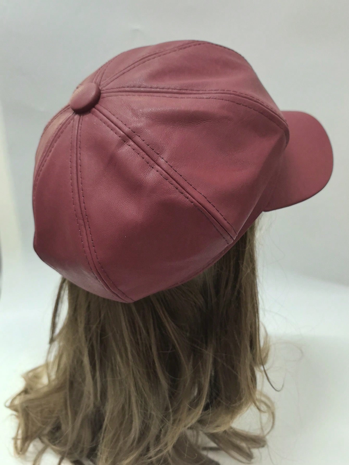 CoreRevo Women's PU Leather Newsboy Hat Vintage Beret Cap Baker Boy Caps Cabbie Hats - Image 4