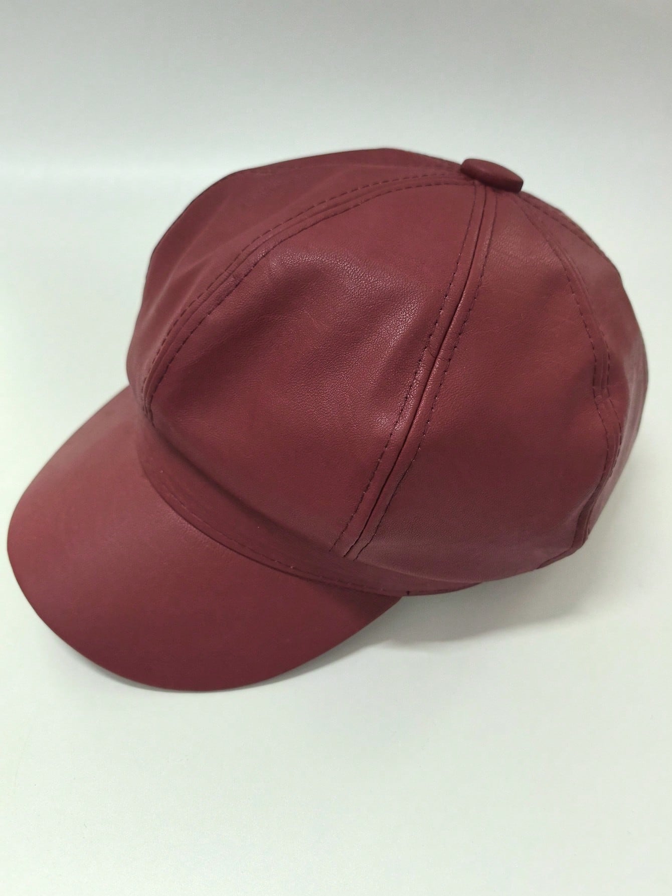 CoreRevo Women's PU Leather Newsboy Hat Vintage Beret Cap Baker Boy Caps Cabbie Hats - Image 5